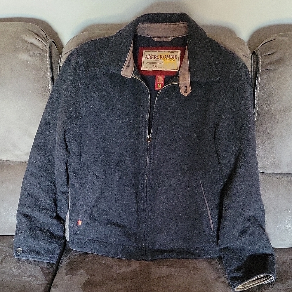 Abercrombie & Fitch Men's Black Jacket
